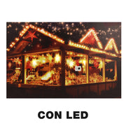 Rechteckige mehrfarbige Holz -LED -Bild CM60X40H1.8