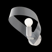 Moderne Anwendung in grauweißem Eisen A 26x H19 cm Licht