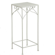 Metallsäule Milena 1-3 High White Square 30x30H73 cm
