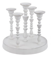 Kylie 5f White Candlestick C-Base H22