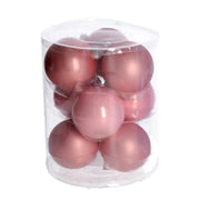 Glaskugel CMø8 Pink 9pz Pack