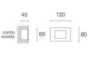 3W LED 4000k schwarze schwarze weiße Glasspause