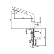 Paini Mixer Tap verchromt Monoforo für abnehmbare Duschspüle Effez