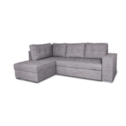 Linke Halbinsel Sofa Athen abnehmbar hellgraues Bett Effez