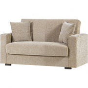 2 -serer -Sofa mit Nora junger Beige 110 Truhe Truhe