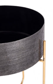 Set 2 Schwarzhalter im Designstil -Aluminium