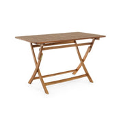 Rechteckige Klappgarten Tabelle 120x70x H73 cm