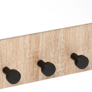 Mit weißem Holzspiegel mit vier Haken 37x6x H50 cm