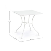 Kelsie White Steel Tabelle 70x70 cm