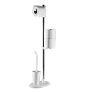 Weißer Aluminium Weißer Bodenhalter mit Plastikhalter 27 x 19 x 69 cm