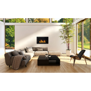 Bioethanol -Kamin oder gebaute schwarze Pisa l 65 x P 12 x H 40