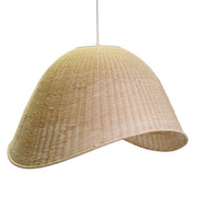 Rattan -Kronleuchter bleichte mit Attracccm62.5x53.5H40