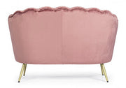 2 Sitzsofa -Samteffekt Giliola Rosa Antico