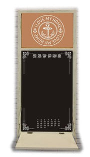 Lavagna-Kalender mit Regal und Kreide CM30x65x3.5-20