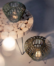 4x Lanterna Gras Treppiede Verde l