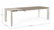 Extendable Table Briva Grey Tortora