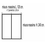 Hier ist Magnet 120x240 Weiß