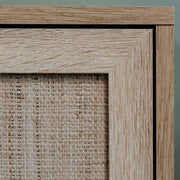 Bali 56A 2 TV -Halterschrank vor Wicker Effect