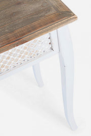 Set 3 White Classic Style Holzkonsole