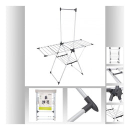 Sinai weißer Stahl- und Polypropylenschiene 158x69.7x H199 cm