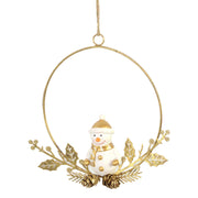 Snowman Metal Ghirando Gold Gold CM16X16X3