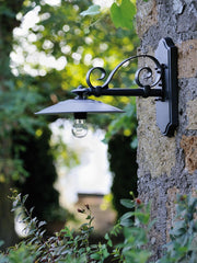 Große Aluminium -Erdlampe mit Porzellanporzellamlampenhalter Graphit