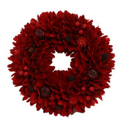 Coroncina mit Bordeaux -Kiefernzapfen CM Ø30H8