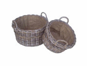 Cesta Cloe 1-2 C-M Tonda CM57H30-40 C-Fodera Juta