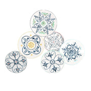 Metallrahmendekoration 6 Gerichte 70 x 90 x H 6