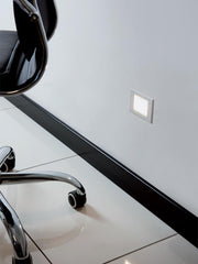 Boarding Lampe im Aluminium des Stempels mit Satinglasdiffusor - 3W, 300 Lumen, 4000 ° K Aluminium