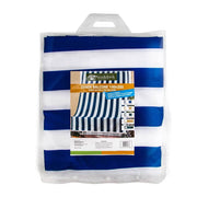 Suna für Balkon blau und weiße Streifen 140 x 300 Zentimeter