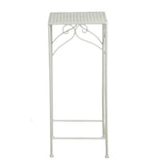 Metallsäule Milena 1-3 High White Square 30x30H73 cm