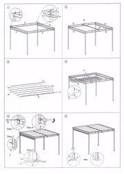 Pavillon Maine mit 3x3 cm Stahlpergola mit Seitenvorhängen