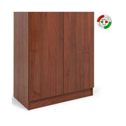 Antike antike Walnussgarderobe in ENNOLTLED Holz 2 Türen-4 Regale 130x71x38