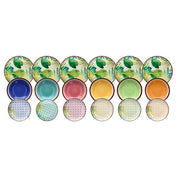 18 -Stück -Gerichte Service New Jungle Porzellan Multicoloror