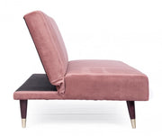 Drei Sitze Sofa Bett liegend rosa