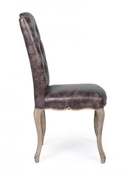 Klassiker Holzstuhl Diva Stoff 51 x 53 x 99 cm