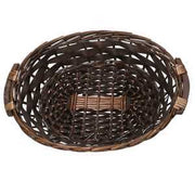 Cesta Wicker Oval Walnuss CM45/49x35H12