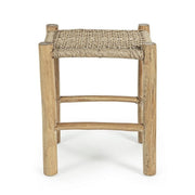 Outdoorhocker in Holz -Holz Teaklampe 38x38x H45 cm