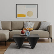 Diamant -Design -Tischquadrat aus der Anthracite Lounge