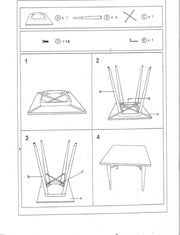 Moderne Tisch -Top -Marroneisen 80 x 160 x H 76 cm