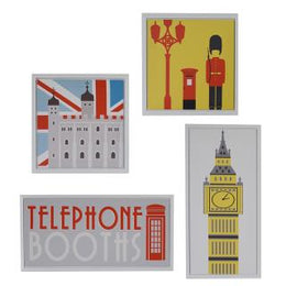 London White Set von 4 Pezicm30x60x2,5 + CM30x30x2.5