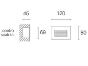 Board der Dente 3W LED 4000k Spina Grafite Line