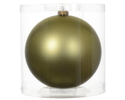 Weihnachtsball undurchsichtiges Glas für Weihnachtskugeln Pistazienfarbe Ø 15 cm