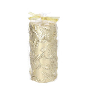 Kerze Paraffin Goffrate Blattgold CM Ø7H15