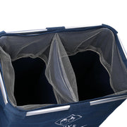 Cestone Fabric Blue Blue Folding Blue 54x34.5H50,5 cm