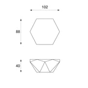 Fossile obere obere obere bratse 102x102x40h cm