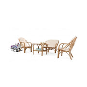Outdoor -Sofa im Natural Rattan Golf New 111x80x H89 cm