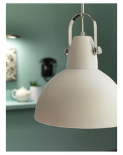 Kande Suspension Lampe in STS White Stahl