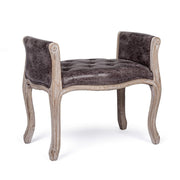 Single dunkle Bank im Designstil Effekt Stoff